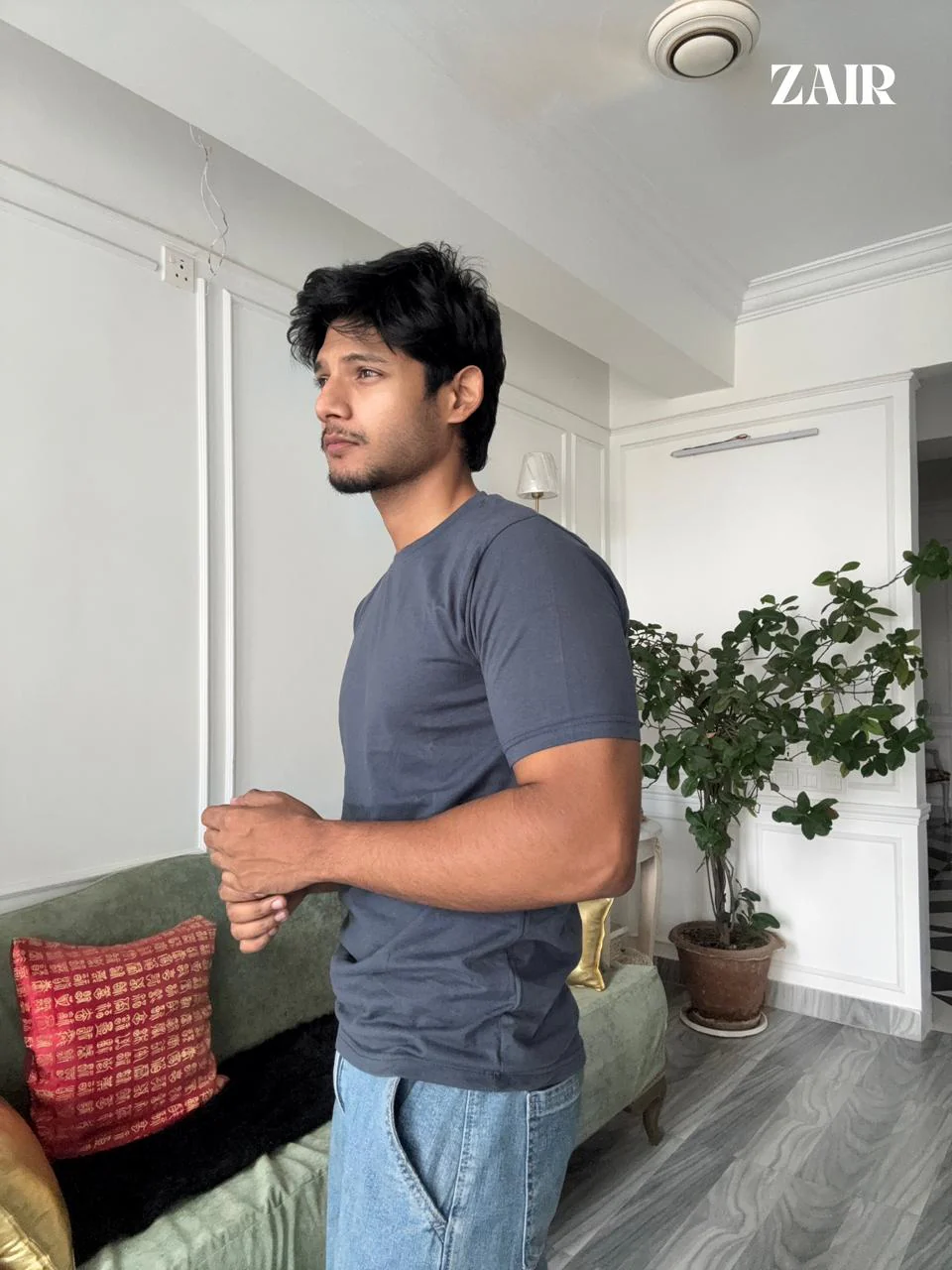 Zair’s Basic T-shirt(Grey) - Image 2